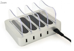 Uniwersalna ładowarka biurkowa USB, 4.1 A 4-port