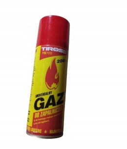GAZ DO ZAPALNICZEK ZAPALNICZKI PALNIK TIROSS 200 ML