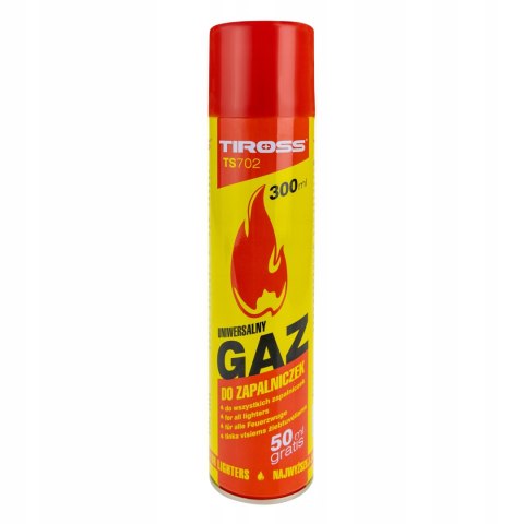 Kartusz gazowy GAZ DO ZAPALNICZEK Tiross TS702 300 ml 168 g Kartusz gazowy GAZ DO ZAPALNICZEK Tiross TS702 300 ml 168 g