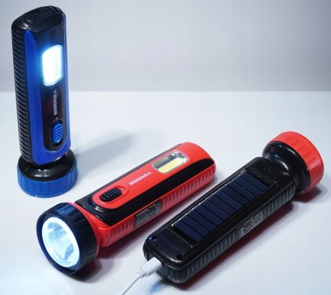 LATARKA SOLARNA Akumulatorowa Ładowana USB COB LED 1W SOLAR 2220 LATARKA SOLARNA Akumulatorowa Ładowana USB COB LED 1W SOLAR 2220