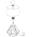 Lampa stołowa EGLO CARLTON 2 1xE14/60W/230V