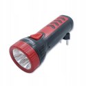 Latarka AKUMULATOROWA 4 LED Lampka Klasyczna Praktyczna WIELOKOLOROWA