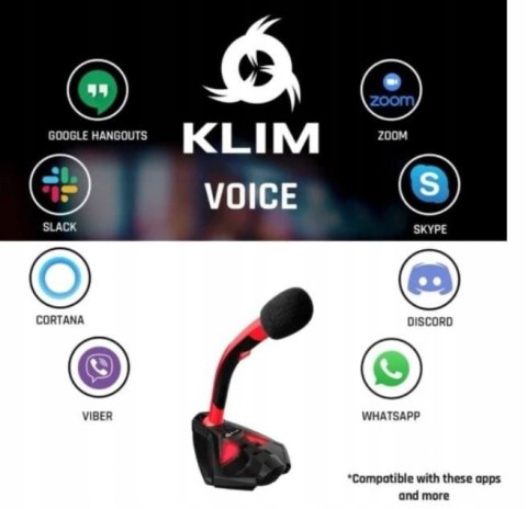 Mikrofon biurkowy USB KLIM Voice do Gier PS4 Xone Mikrofon biurkowy USB KLIM Voice do Gier PS4 Xone