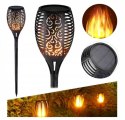 Pochodnia LED Lampa solarna 48cm 33 LEDy 8 sztuk