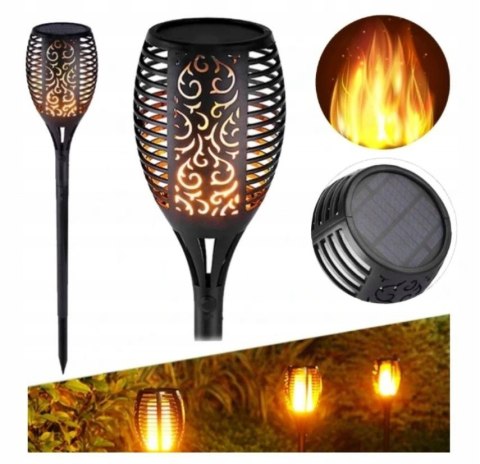 Pochodnia LED Lampa solarna 48cm 33 LEDy 8 sztuk Pochodnia LED Lampa solarna 48cm 33 LEDy 8 sztuk