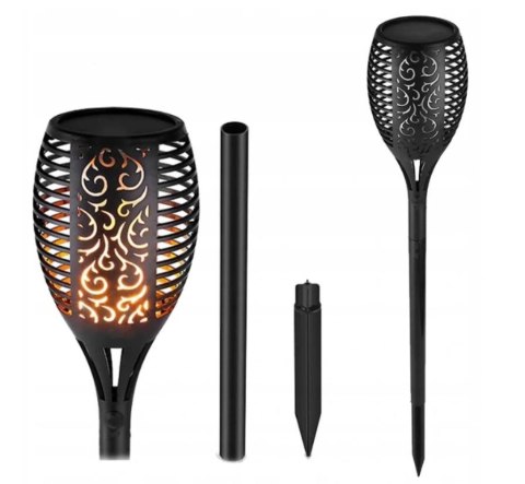 Pochodnia LED Lampa solarna 48cm 33 LEDy 8 sztuk Pochodnia LED Lampa solarna 48cm 33 LEDy 8 sztuk