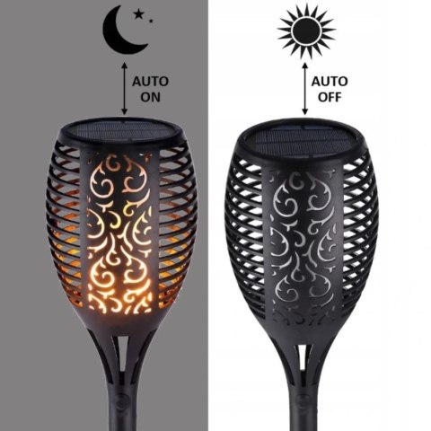 Pochodnia LED Lampa solarna 48cm 33 LEDy 8 sztuk Pochodnia LED Lampa solarna 48cm 33 LEDy 8 sztuk
