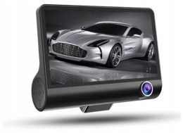 WIDEOREJESTRATOR KAMERA KAMERKA SAMOCHODOWA 3 w 1 PRZÓD TYŁ WNĘTRZE 1080P