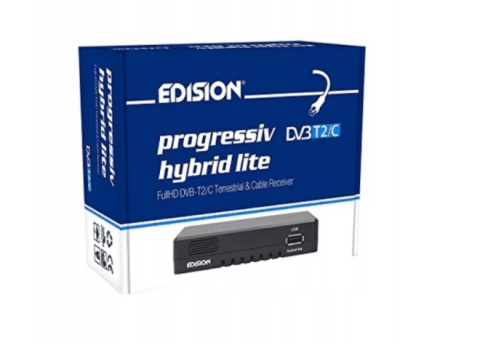 Tuner DVB-T2/C Edision Progressiv Hybrid Lite