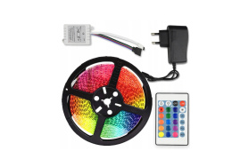 TAŚMA LED SMD 3528 5m ZESTAW WODOODPORNA RGB PILOT