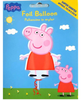 BALON foliowy ŚWINKA PEPPA 78cm x 51cm DUŻY hel